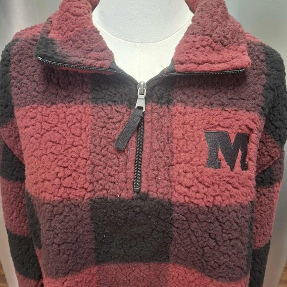 Monmouth Scotts Plaid Sherpa Pullover by Boxercraft - Picture 6 of 7